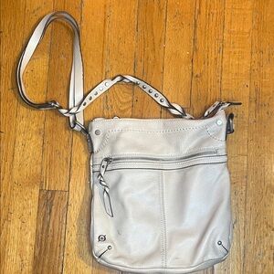 Born Brand Stylish Cream Leather Crossbody Bag